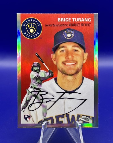 2023 Topps Chrome Platinum BRICE TURANG Rookie RC Refractor #8 Brewers
