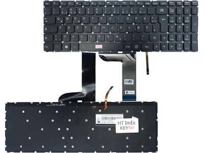 Deutsche - Tastatur Keyboard mit Beleuchtung für Lenovo IdeaPad 700S-15IFI