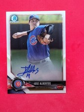 JOSE ALBERTOS 2018 BOWMAN CHROME ON CARD ROOKIE AUTOGRAPH 