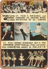 METAL SIGN - Minnesota Postcard - Pop Musical Ice Revue, 22nd summer 4