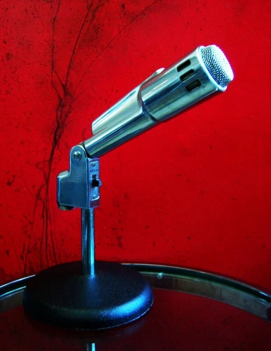 Vintage 1950's Electro Voice 664 dynamic cardioid microphone w stand PROP # 4