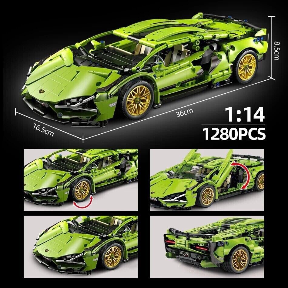 Lamborghini Sian Technic: Sfida di Costruzione con 1280 Mattoncini