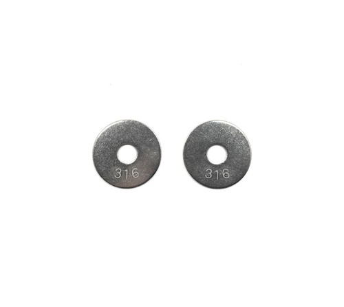 (25) 3/8 ID x 1 1/2 OD 316 Stainless Steel Fender Washer Large OD Flat Washers - Picture 4 of 4