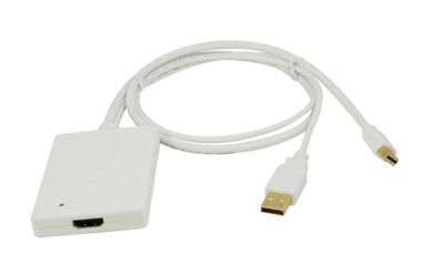 LogiLink Mini DisplayPort USB Audio zu HDMI Adapter Konverter Apple Macbook