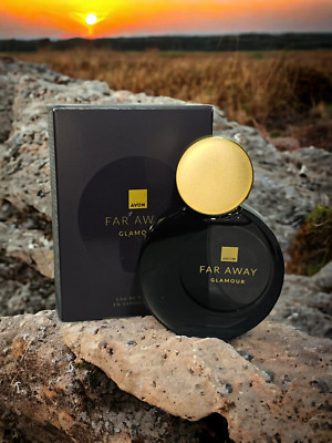 Avon FAR AWAY GLAMOUR für Sie Parfum Spray Moschus Patschuli Praline Neu Flacon