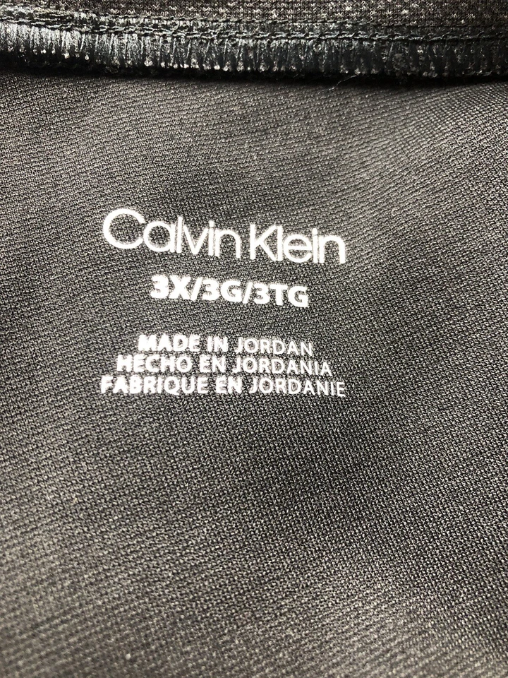 Calvin Klein Womens Birdseye Madison Dress Long Pants Leggings Black Size 3X - Image 3 of 4