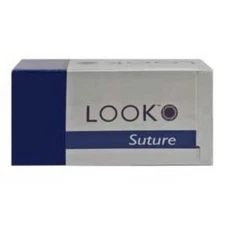 Look 2/0, 25 Yards Silk Black Braided Sutures Spool, 1 Package - 25