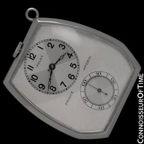 1940's Rolex Prince Imperial Mens Ref. 1586 Doctor's Pocket Watch - 18K