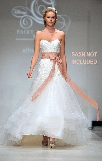 $1599 💕 VESTIDO DE NOVIA ALFRED ANGELO DISNEY CUENTO DE HADAS CENICIENTA 216 MARFIL 14 Foto 4 de 4