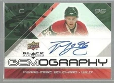 2008-09 Black Diamond Gemography #GPB Pierre-Marc Bouchard (ref35832)