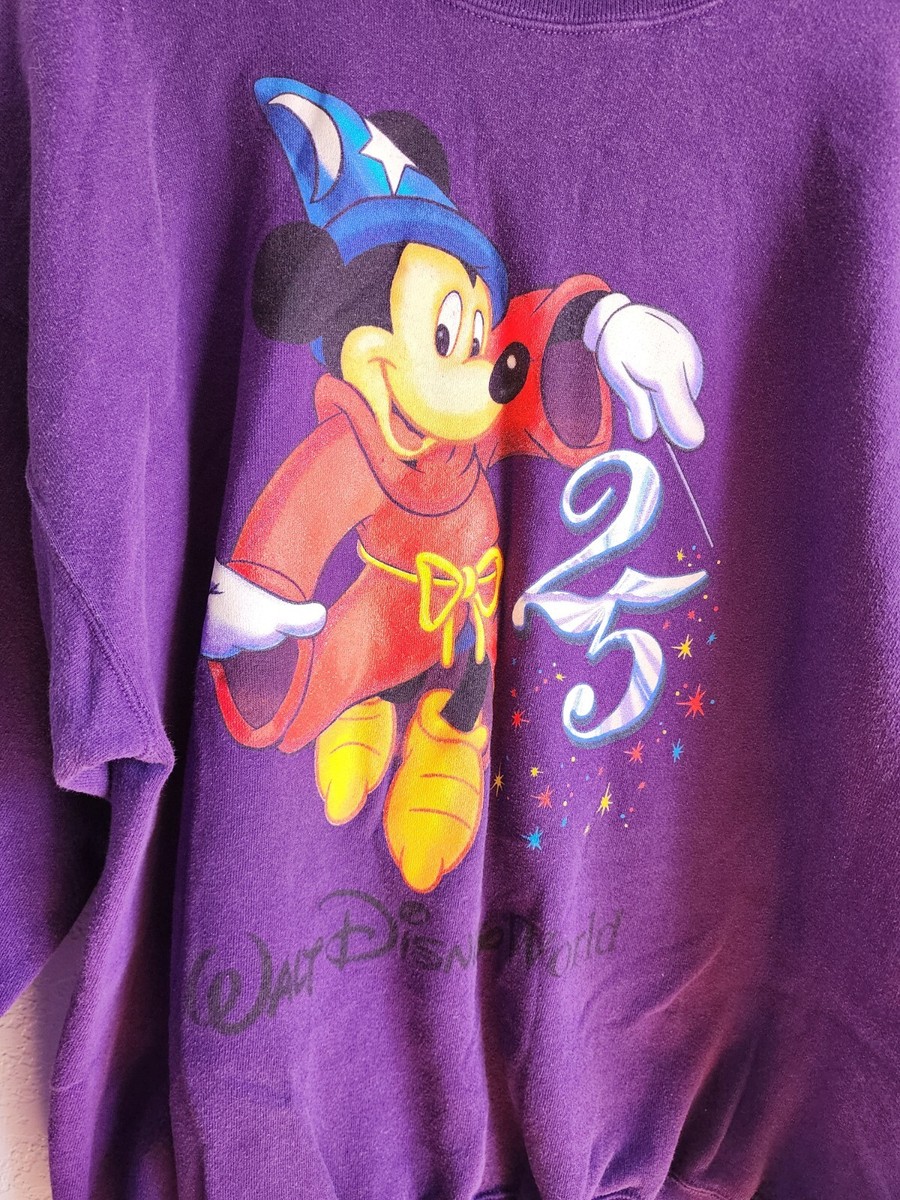 Vintage Walt Disney World 25th Anniversary Mickey Purple