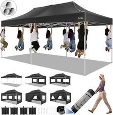 10x20 Pop up Canopy Heavy Duty Party Tent Outdoor Waterproof Commercial Gazebo