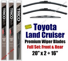Wipers 3pk Front Rear Standard - fit 1998-99 Toyota Land Cruiser 19200x2/30160