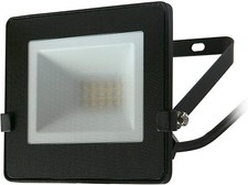 Luceco Eco Slimline LED Floodlight 10w 4000K 800 Lumen IP65 Rated Black 240v