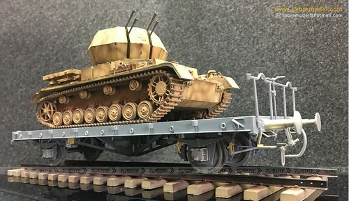 SABRE 35A03 1/35 German Railway Flachwagen Ommr - Picture 2 of 6