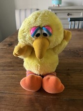 Vintage Hasbro Softies Sesame Street Baby Big Bird 11" Plush Stuffed Animal
