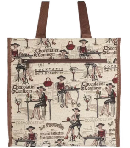 Lady Shopper Bag Or Shoulder Bag Tapestry Tote Signare - Picture 1 of 4