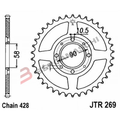 CORONA JT 269 Z42 DAELIM 125 VS 1997-1999 A51026942