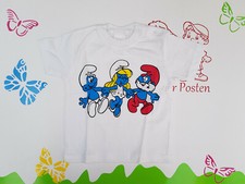 T-Shirt Schlümpfe Größe 68 80 86 92 122/128