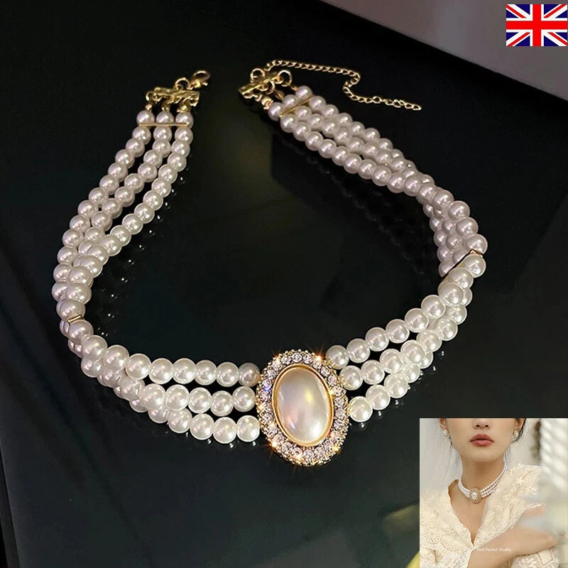 White gold choker style necklaces new arrivals