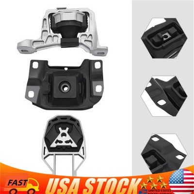 For 2012-2018 Ford Focus S SE SEL Titanium 3pcs Engine Mount & Trans Mount Kit