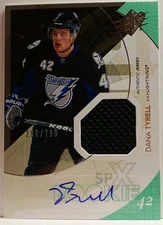2010-11 Upper Deck SPX Dana Tyrell 286/799 Rookie Jersey Autographed RC NM Card