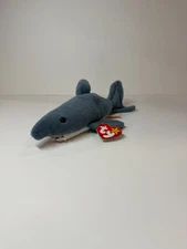 Crunch Shark BeanieBaby1996;EXCELLENT;PVC PELLETS;NUMERIC DATE; UPC 008421041305