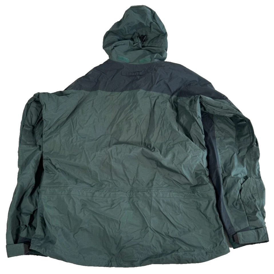 Lowe Alpine Triple Point Impermeable Capucha Abrigo de Lluvia Chaqueta Verde Para Hombre Mediano Foto 3 de 4