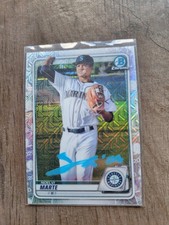 Noelvi Marte Signed 2020 Bowman Baseball Card #BCP-169 Mariners Reds Mojo