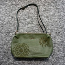 Borsa a tracolla Desigual donna verde ecopelle modello mandala zip Y2K vintage