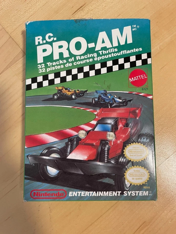 RC Pro-Am NES (Nintendo, 1988) Box and Cart Tested & Working 100% Authentic - Image 2 of 4