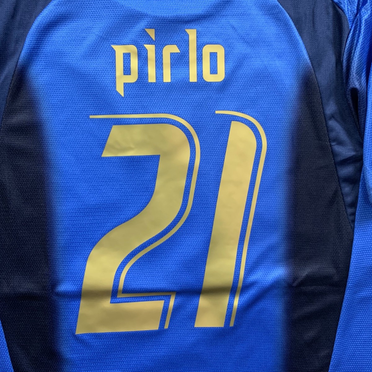 Pirlo Italy Home Jersey 2006 World Cup - Retro Shirt - Mens Size