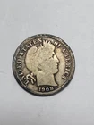 1908 S Barber Dime