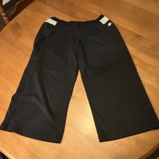 alo CoolFit Women s Wide-Leg Pants Black Size S Elastic Waist Activewear