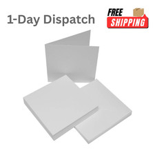 Image of Craft UK 7x7 Inch Card and Envelope Pack of 25 White for Card Making