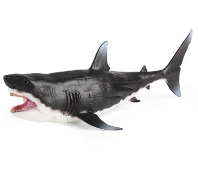 Megalodon Shark Toy Action Figure Small Animal Figurine Doll Gift for Kids