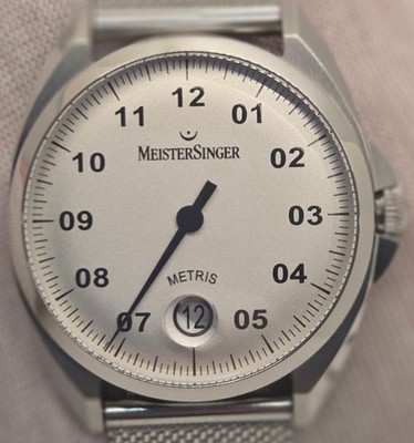 MeisterSinger Metris Opaline Silver Dial Automatic watch