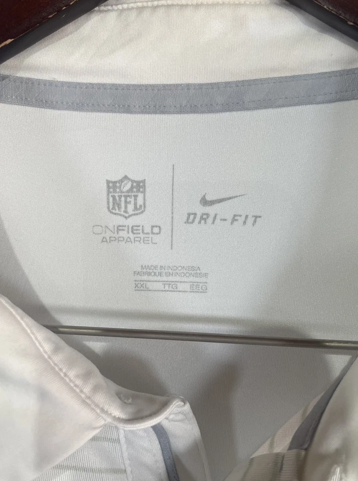 Nike Carolina Panthers Hombres XXL Golf Polo Dri-Fit NFL Fútbol Sobre el Campo Foto 3 de 4