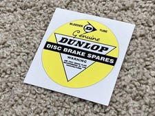 Free Shipping DUNLOP Sticker Yellow 75mm