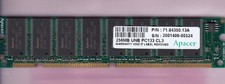 256MB PC-133 APACER 71.84350.13A 32Mx64 PC133 SDRAM DUAL RANK Ram Memory Stick