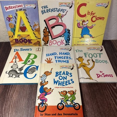 7 Dr. Seuss Bright and Early Books For Beginning Beginners Berenstain Bears ABC