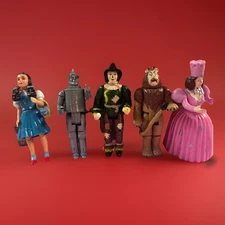 5 Wizard of Oz Cake Toppers Glinda Tinman Scarecrow Lion MGM/Turner 1988