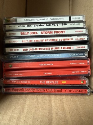 8 Classic CD Lot (12 Cd's) Beatles -Elton John -Billy Joel -George Harrison