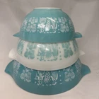 Pyrex Amish Butterprint Cinderella Nesting Mixing Bowls Set Of 3