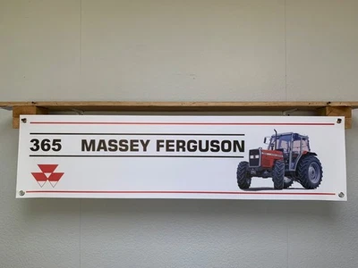HALCYON AUTOMOTIVE Massey Ferguson 365 Banner Tractor Shed Workshop Wall Display