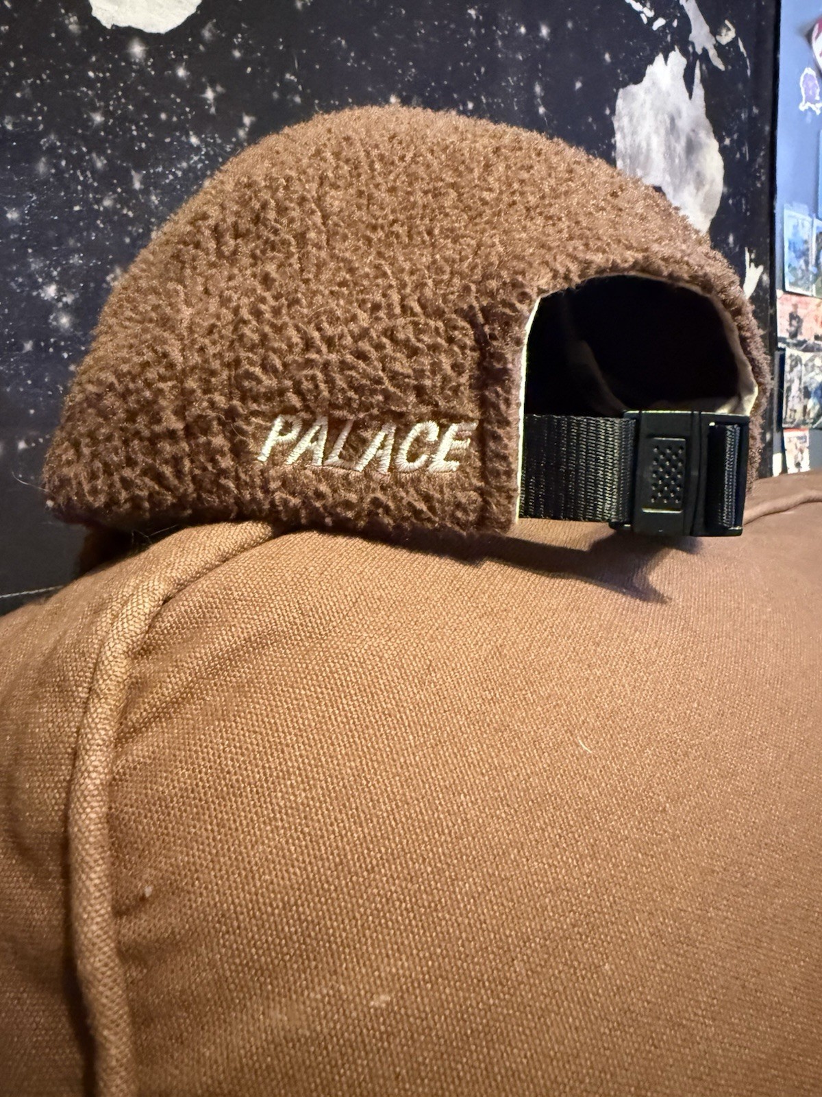 Palace Polartec Brown Adjustable Baseball Cap Men… - image 2