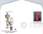 S09-2524, ART OF AMERICAN INDIAN, TLINGIT SCULPTURES, PCS FDC