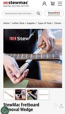 Stew Mac USA #103359 Fretboard Removal Wedge Luthier Tool