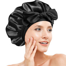 Silk Bonnet 100 Mulberry Silk Sleep Cap Breathable  Adjustable Sleeping Sil