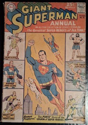 Superman Giant #6  Winter 1962-1963 Silver Era! FREE SHIPPING So buy several !!